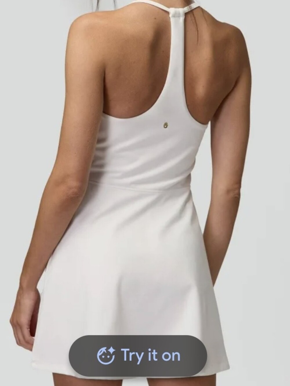 Spiritual Gangster White Racerback Active Mini Dress